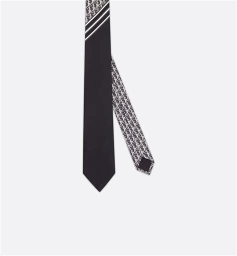 dior black tie 170s|Tie Black Silk .